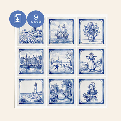 Ilustracje Delft do kafli D027