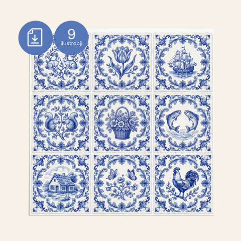 Ilustracje Delft do kafli D012