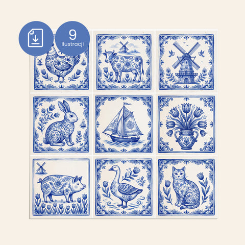 Ilustracje Delft do kafli D022