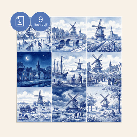 Ilustracje Delft do kafli D005