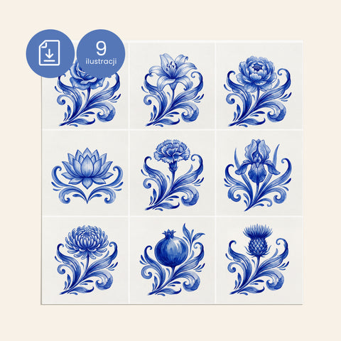 Ilustracje Delft do kafli D019