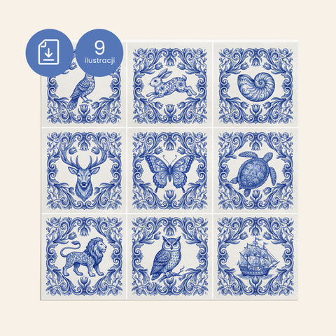 Ilustracje Delft do kafli D006